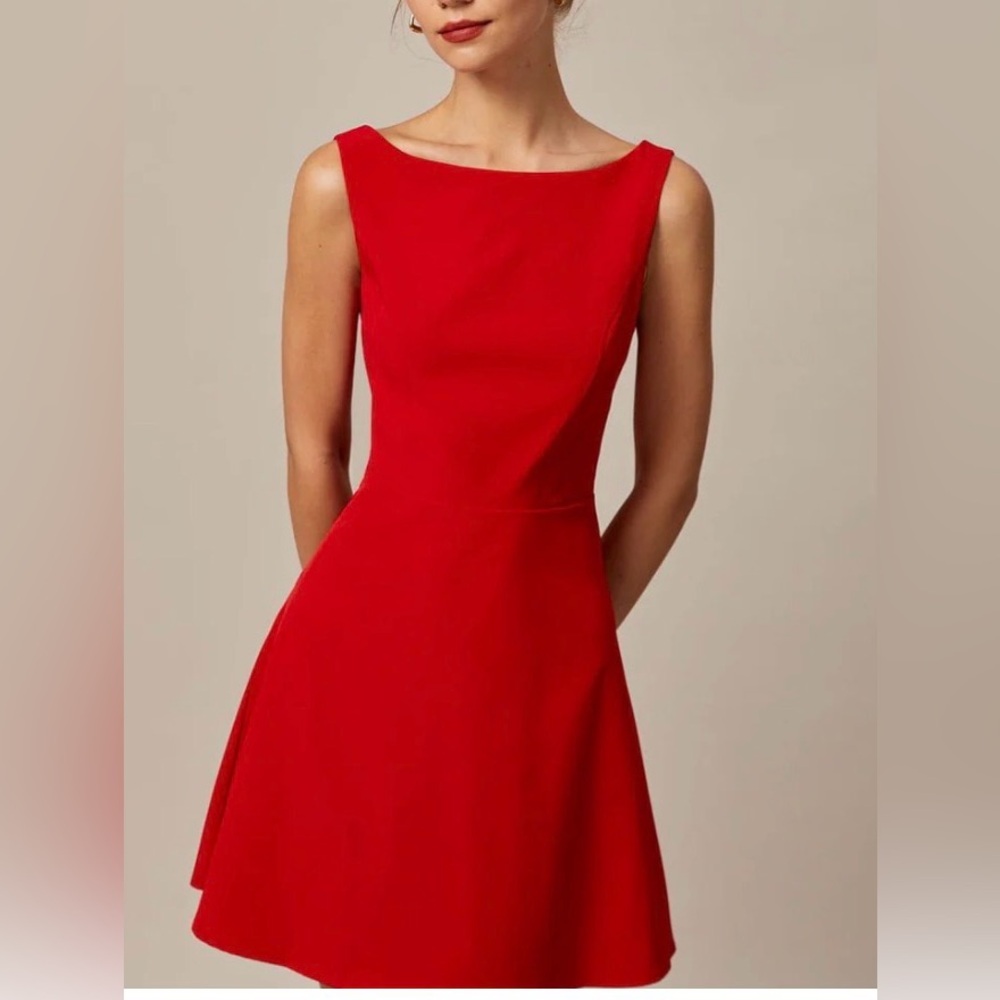RIHOAS Vibrant Red Mini Dress